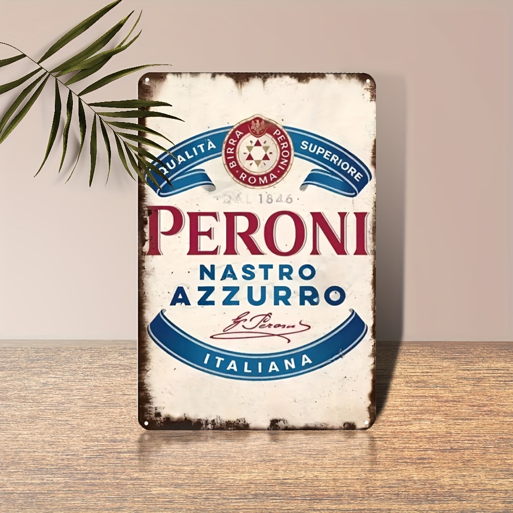 ヴィンテージ ペローニ ナストロ アズーロ イタリアンビール - Wine Tag Label のレビューと価格