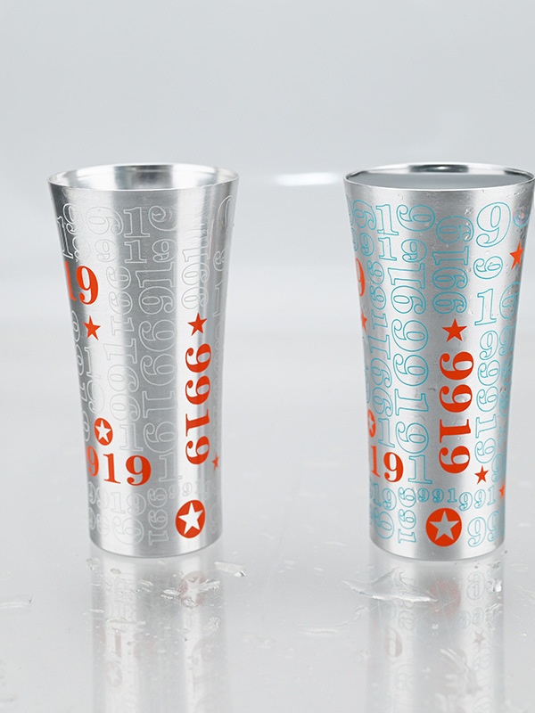 バー・コーヒー・ジュースカップ 色が変わるアルミ製ビールカッ - Wine Beer Juice のレビューと価格