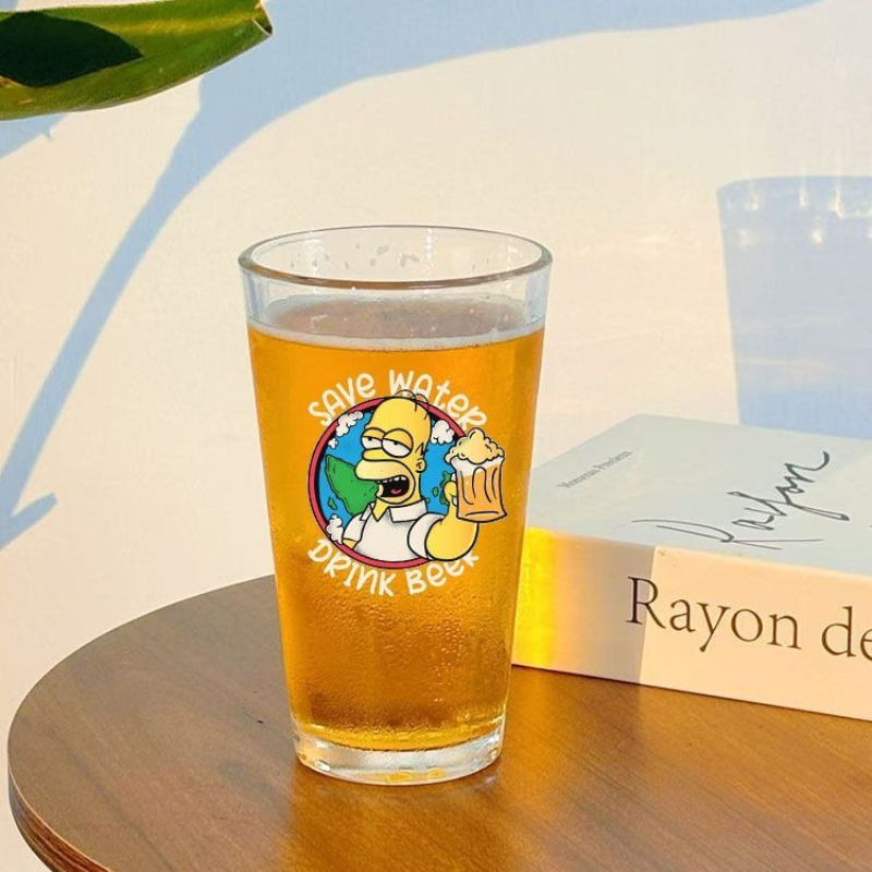 新しいシンプソンズのクリエイティブなパーソナライズビールマグ - Wine Y Beer のレビューと価格