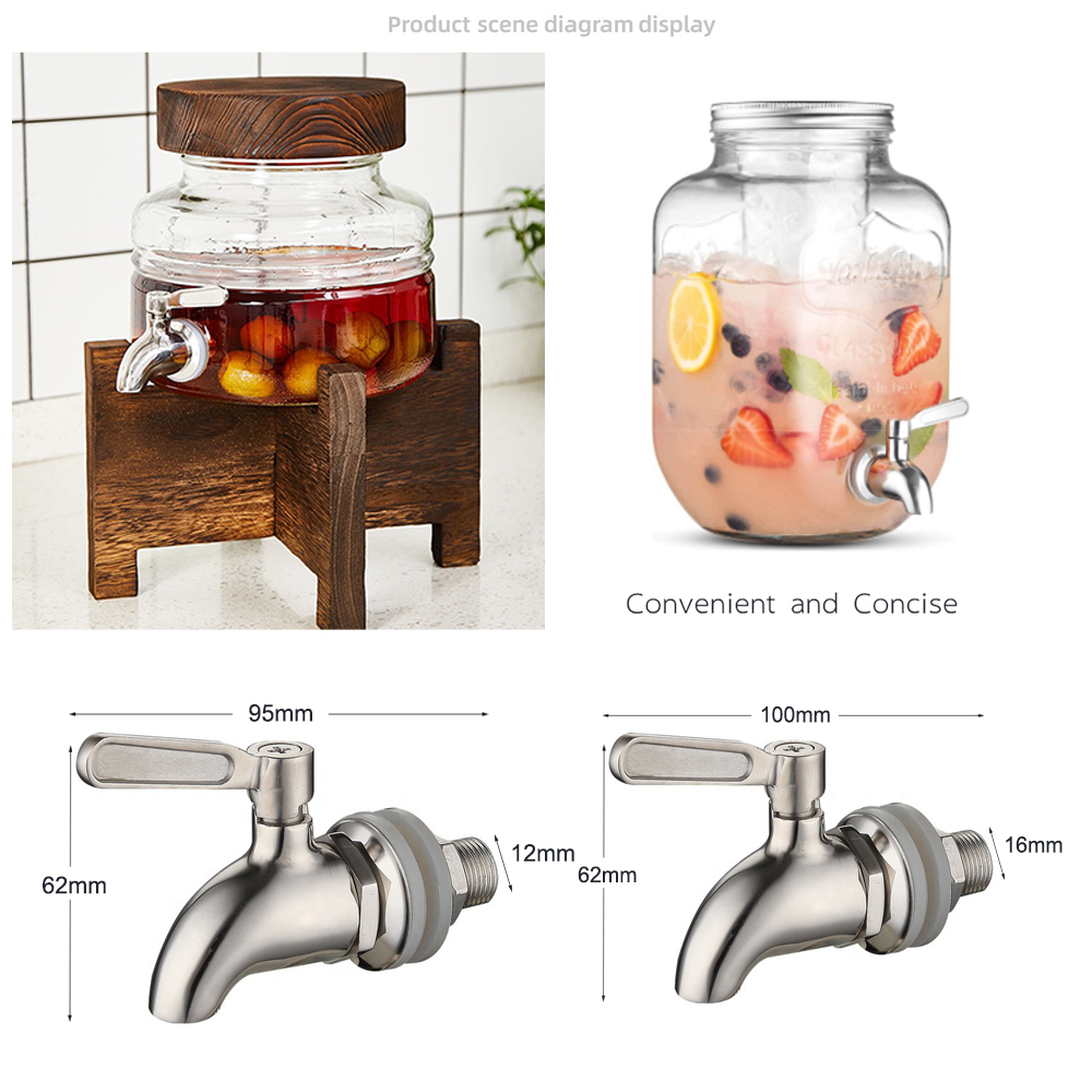 家庭用飲料樽の蛇口,12〜16mm,鋼,バー,パーティージュ - Wine Beer Juice のレビューと価格