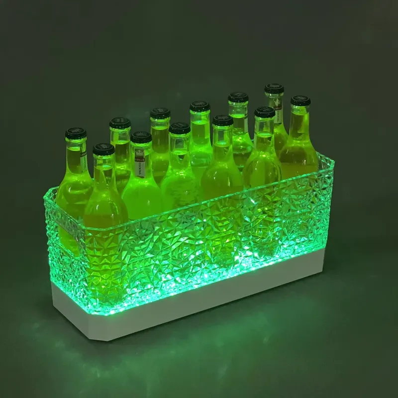 ワイン・ビールボトル用LEDアイスバケツ 多色プラスチック製 - Beer Wine Up のレビューと価格