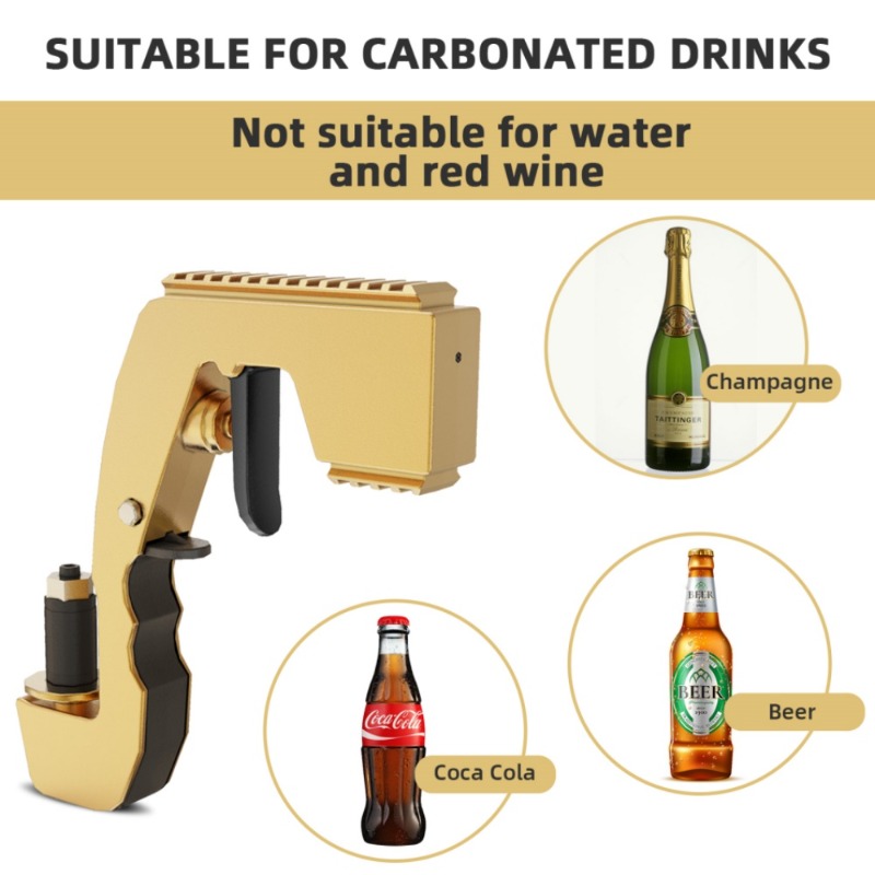 シャンパンガン ワインスプレーヤー ピストル ビールボトル用 - Wine Y Beer のレビューと価格