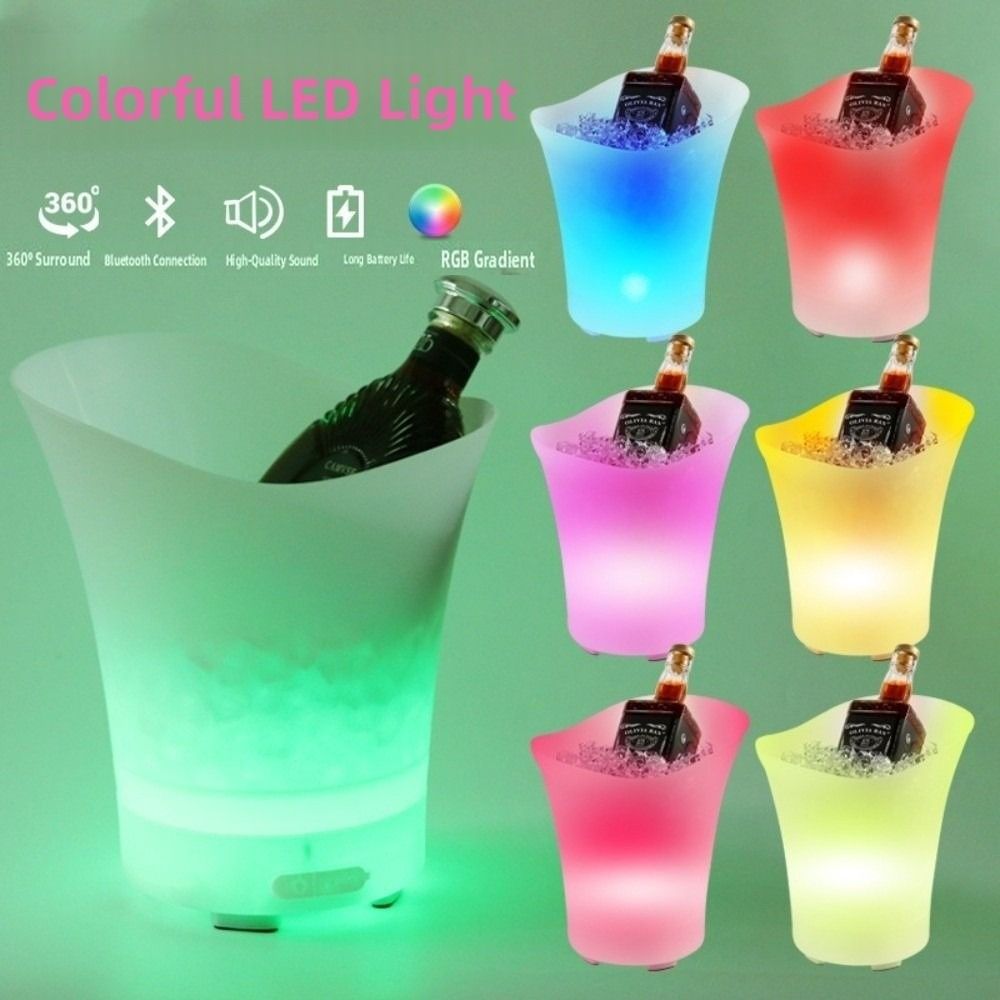 5L 7L LEDアイスバケット Bluetoothスピーカ - Beer Wine Up のレビューと価格