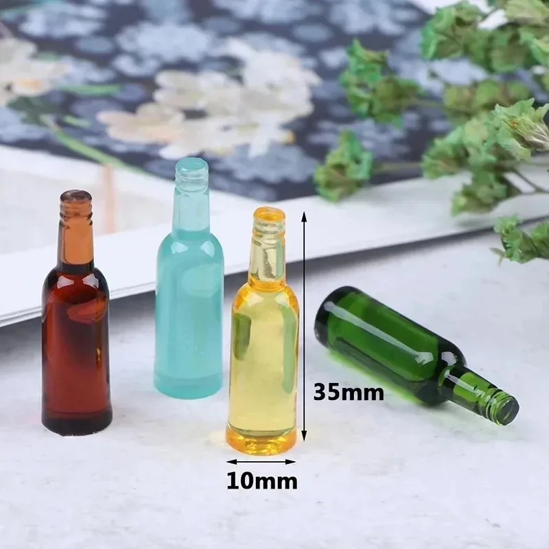 1/12スケールのミニチュアビール瓶とワイン瓶6個セット。ド - Wine Y Beer のレビューと価格
