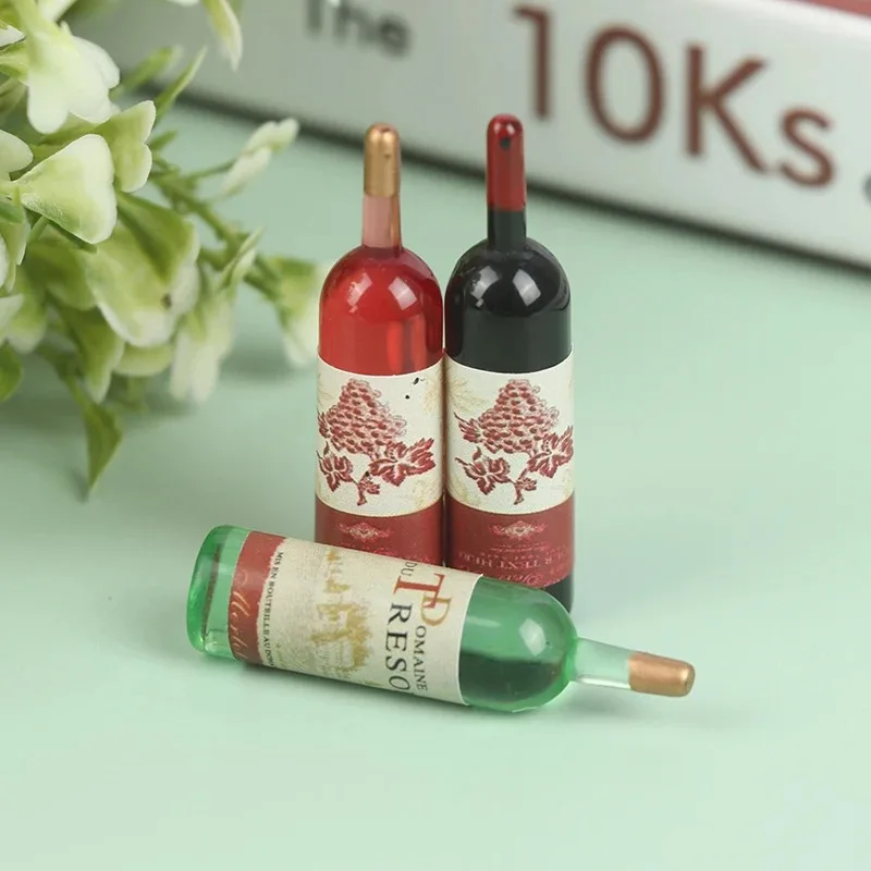 1/12スケールのドールハウス用ミニチュアワインボトルセット - Wine Y Beer のレビューと価格