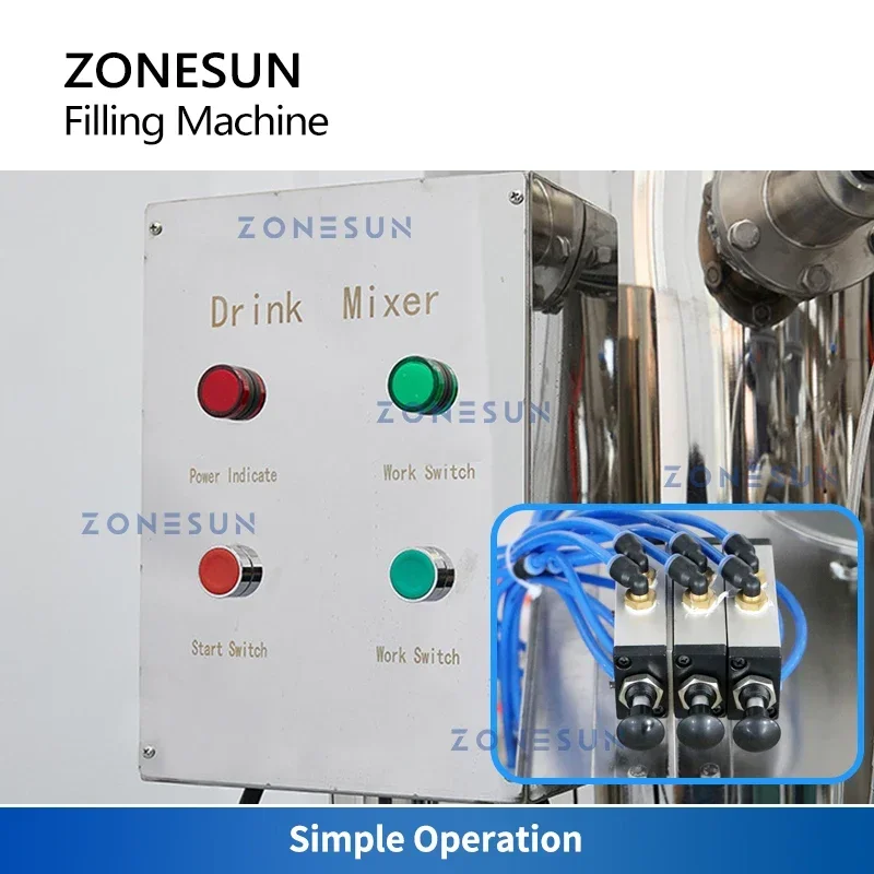 ZONESUN 炭酸飲料等圧充填機 ビール コーラ ソーダ  - Wine Beer Juice のレビューと価格
