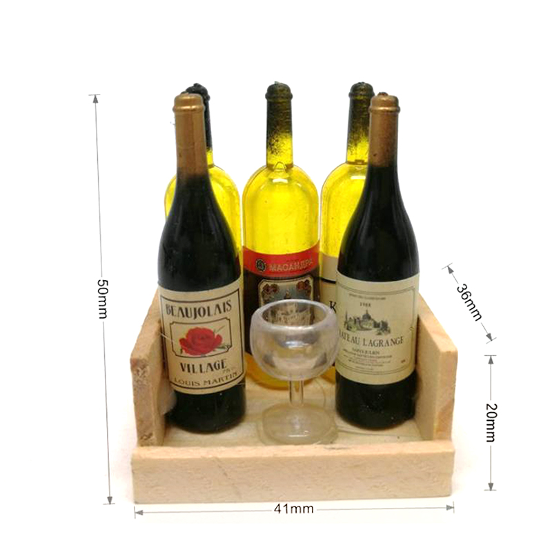 【BS】1セット ミニチュアビールワインボトル ゴブレット  - Wine Y Beer のレビューと価格