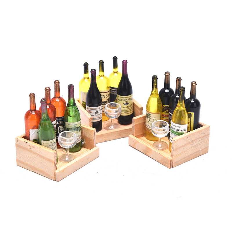【BS】1セット ミニチュアビールワインボトル ゴブレット  - Wine Y Beer のレビューと価格