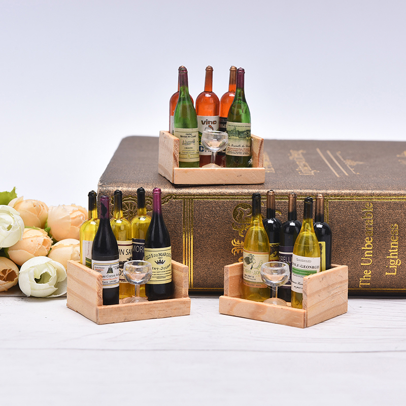 【BS】1セット ミニチュアビールワインボトル ゴブレット  - Wine Y Beer のレビューと価格